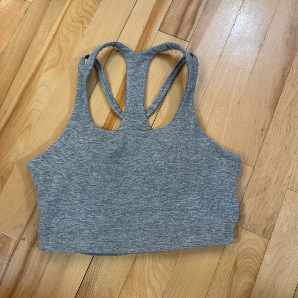 Bombshell sportswear Gray / green / beige Racerback Women's Top